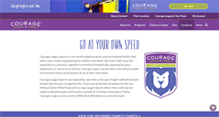 Desktop Screenshot of courageleaguesports.com
